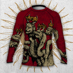 Men's : RED "Training for the Apocalypse since 1333" : Rashguard