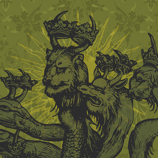 Men's Mythical Beast - 7 headed beast - Rashguard