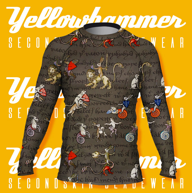 Men's : Marginalia Bunnies REDUX 2025 : Rashguard