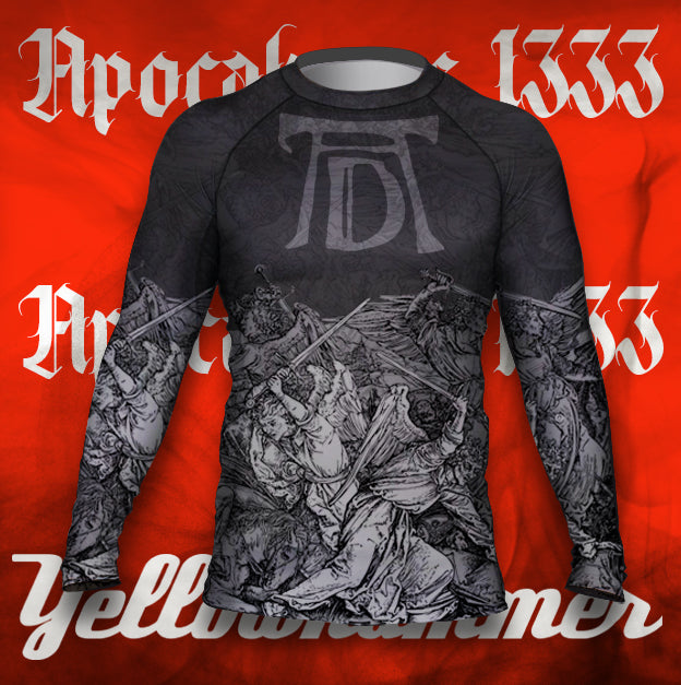 Men's : ALBRECHT DURER Angels with Longswords - Apocalypse 1333 : Rashguard