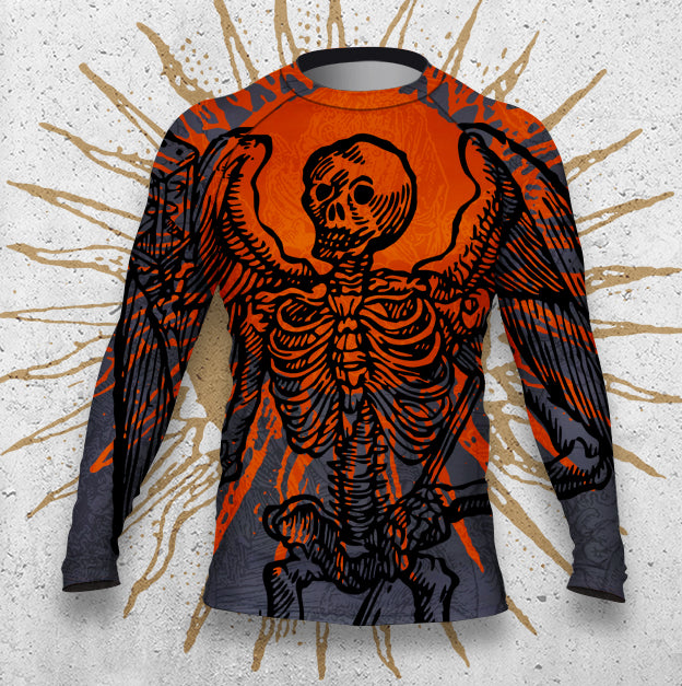 Men's : Grim Reaper - Red Sun : Rashguard