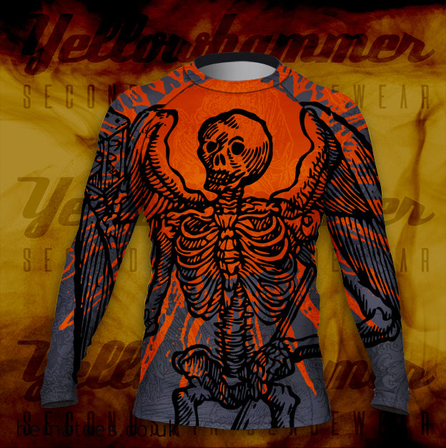 Men's Yellowhammer Grim Reaper Red Sun Rashguard