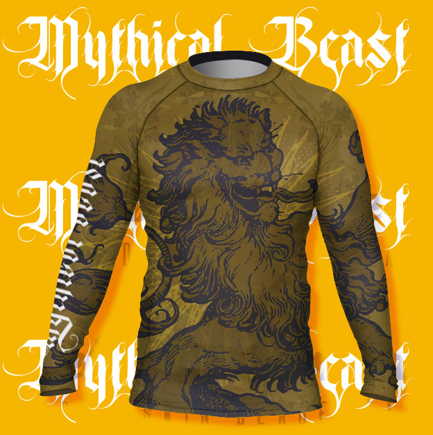 Men's - Lion - Mythical Beast Rashguard - Hematees