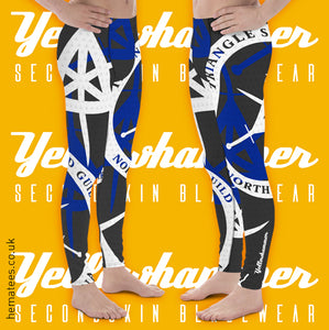 Men's Yellowhammer custom Triangle Sword Guild black Leggings