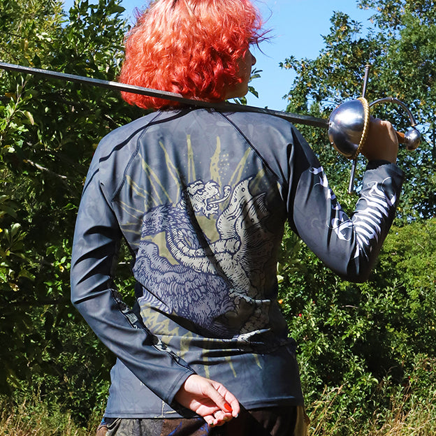 Women's - Dragon and Eagle - Mythical Beast-Rashguard