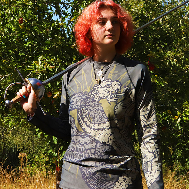 Women's - Dragon and Eagle - Mythical Beast-Rashguard