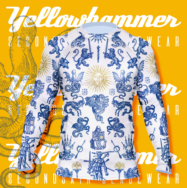 Men's Yellowhammer Porcelain Alchemy "winged tongue"  Rashguard