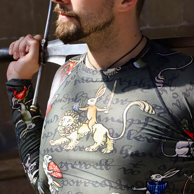 Men's : Marginalia Bunnies REDUX 2025 : Rashguard