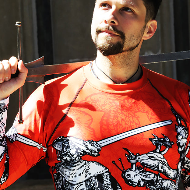 Men's : Zweihander Versus the Seven Headed Beast : Rashguard