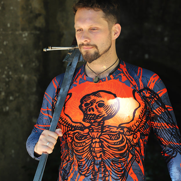 Men's Yellowhammer Grim Reaper Red Sun Rashguard