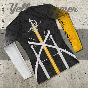 Men's Yellowhammer : Espada Negra :  Custom Rashguard