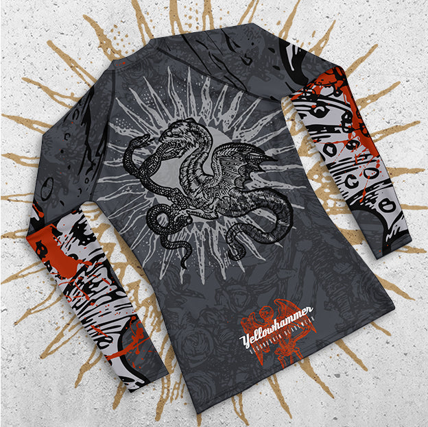 Women's : Winged Skull - Apocalypse 1333 : Rashguard