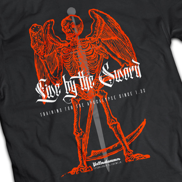 HEMA Streetwear: LIVE BY THE SWORD : Grim Reaper : T-shirt