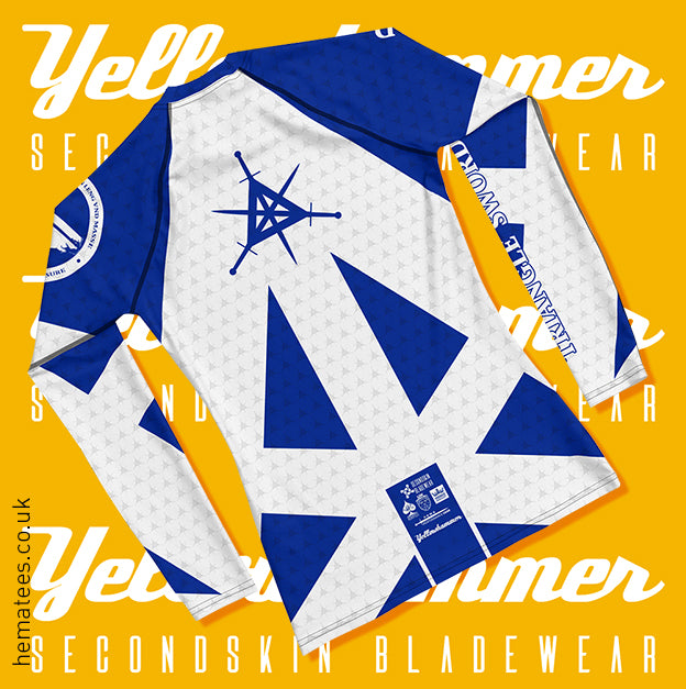 Men's : Triangle Sword Guild - Blue : Custom Rashguard