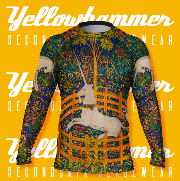 Men's : The Unicorn Rests In A Garden : Rashguard