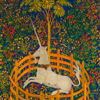 Men's : The Unicorn Rests In A Garden : Rashguard