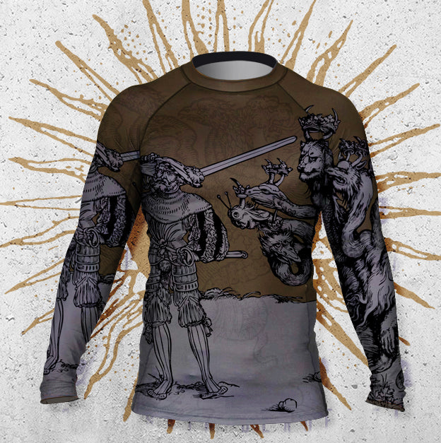 Men's : Zweihander Versus the Seven Headed Beast : Rashguard