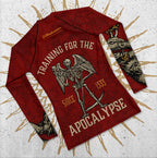 Men's : RED "Training for the Apocalypse since 1333" : Rashguard