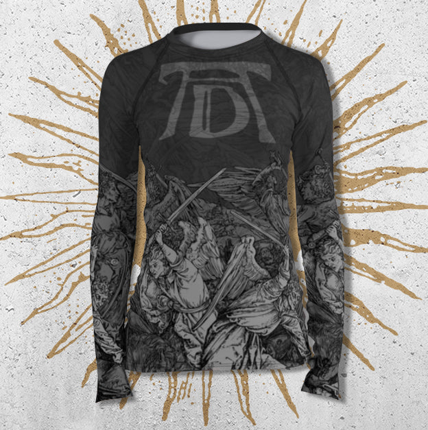 Women's : ALBRECHT DURER Angels with Longswords - Apocalypse 1333 : Rashguard