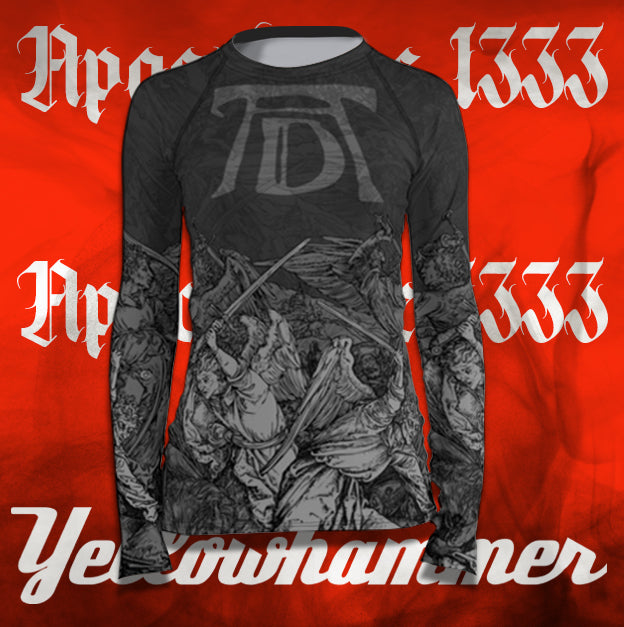 Women's : ALBRECHT DURER Angels with Longswords - Apocalypse 1333 : Rashguard