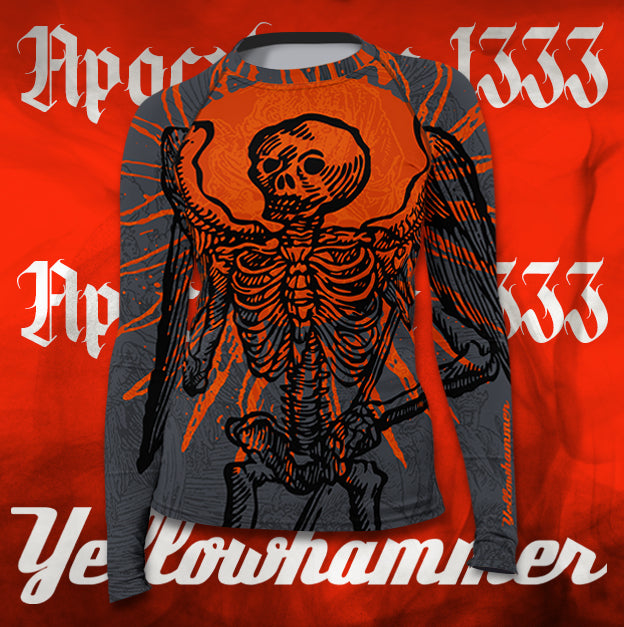 Women's : Grim Reaper - Red Sun : Rashguard