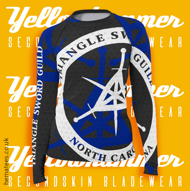 Women's : Triangle Swords Guild - Black : Custom Rashguard