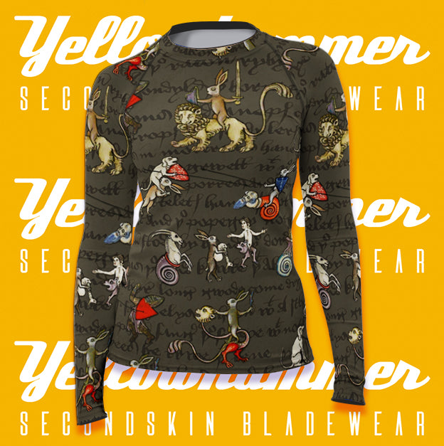 Women's : Marginalia Bunnies REDUX 2025 : Rashguard