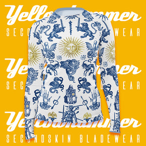 Women's Yellowhammer Porcelain Alchemy "winged tongue" Rashguard