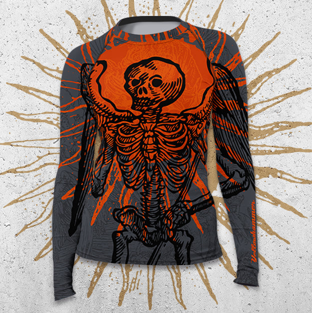 Women's : Grim Reaper - Red Sun : Rashguard