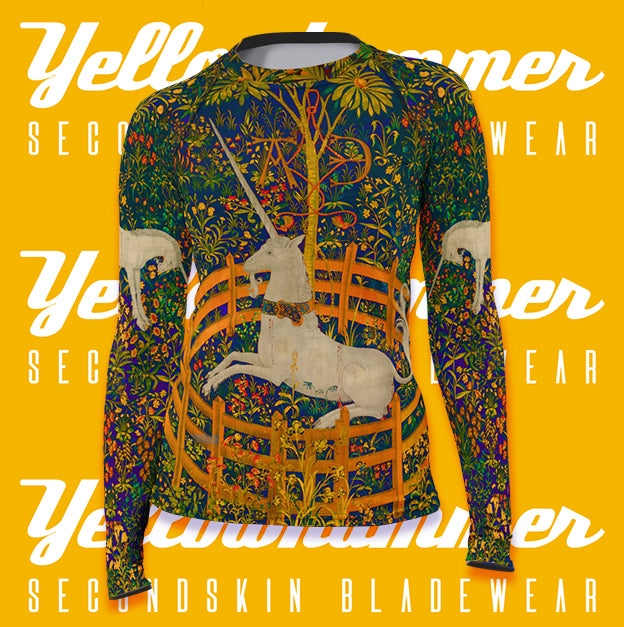 Women's : The Unicorn Rests In A Garden : Rashguard