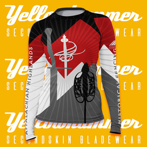 Women's  Yellowhammer Custom Rashguard : Appalachian Highlands Historical Fencing :