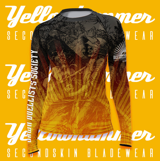 Women's Yellowhammer Custom Rashguard : Dawn Duellists Society, Knight, Death and the Devil :