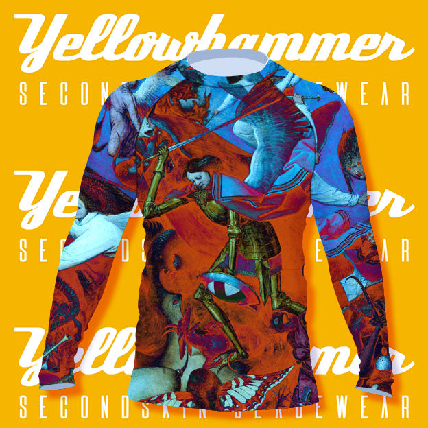Men's Yellowhammer : Bruegel's Fall of the Rebel Angels : Rashguard