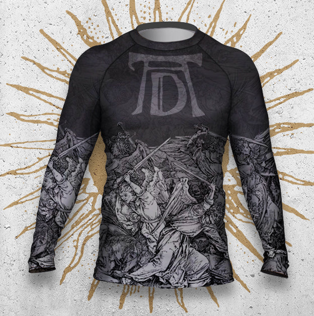 Men's : ALBRECHT DURER Angels with Longswords - Apocalypse 1333 : Rashguard