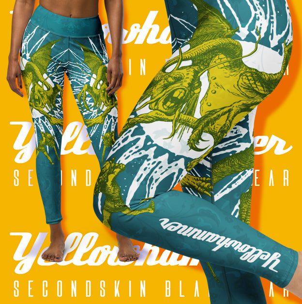 Women's : Jabberwocky, Mythcal Beast : Yoga Leggings