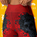 Women's : Skeleton and Roses : Yoga Leggings
