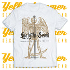 HEMA White Streetwear : Live by the sword : Unisex T-shirt