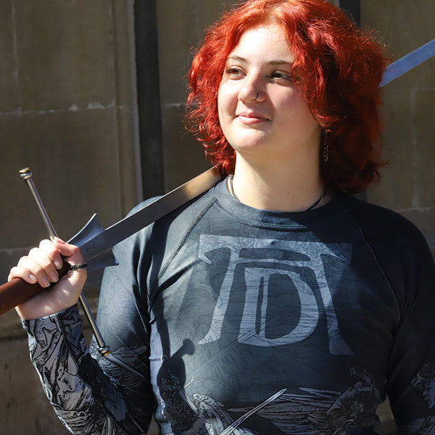 Women's : ALBRECHT DURER Angels with Longswords - Apocalypse 1333 : Rashguard