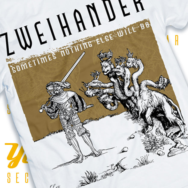 HEMA White Streetwear : Zweihander : Unisex T-shirt