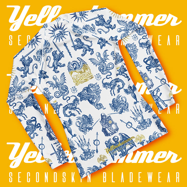Men's Yellowhammer Porcelain Alchemy "winged tongue"  Rashguard