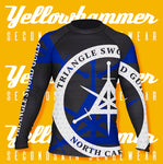 Men's Yellowhammer Custom black Triangle Sword Guild rashguard