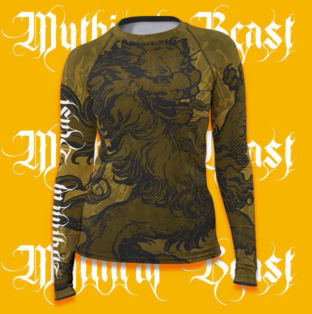 Women's - Lion - Mythical Beast Rashguard - Hematees