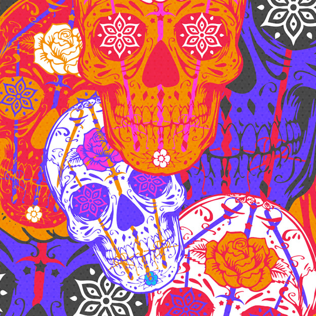 Women's Yellowhammer: Day of the Dead leggings - Hematees