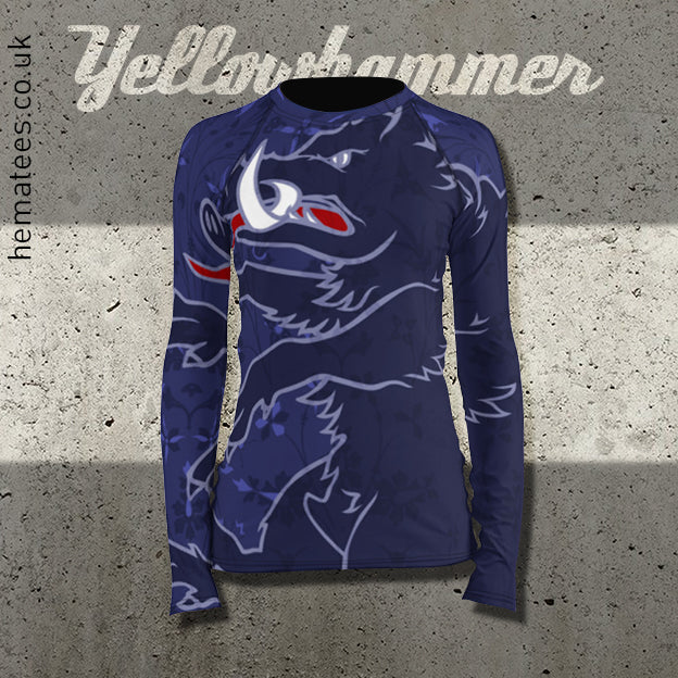 Women's Yellowhammer custom Sarimner HEMA Boar rashguard