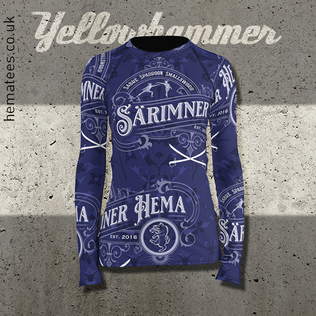 Women's Yellowhammer custom Sarimner HEMA logo rashguard