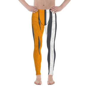 Men's Yellowhammer Orange and Grey Goliath leggings - Hematees