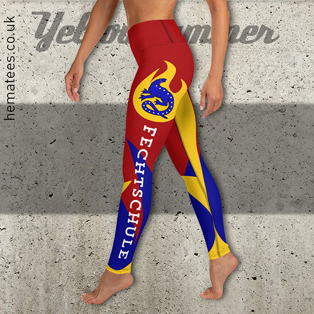 Women's : Ritterkunst Fechtschule : Custom Yoga Leggings